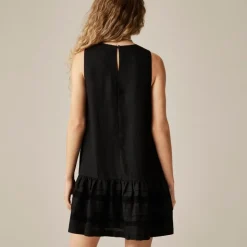 Maxine ruffle-trim dress in linen
