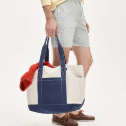 Medium seaport tote bag in washed canvas