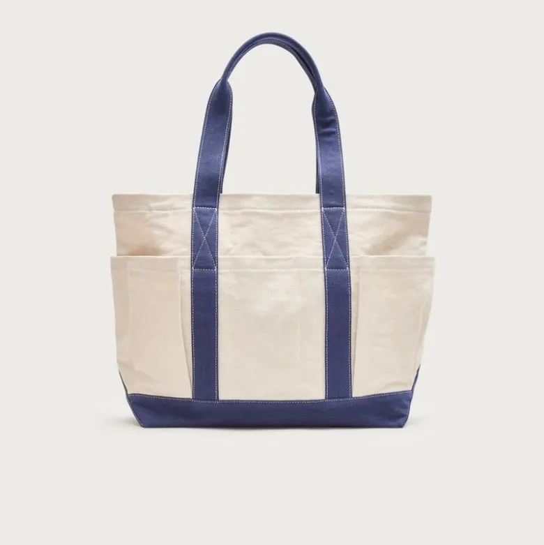 Medium seaport tote bag in washed canvas