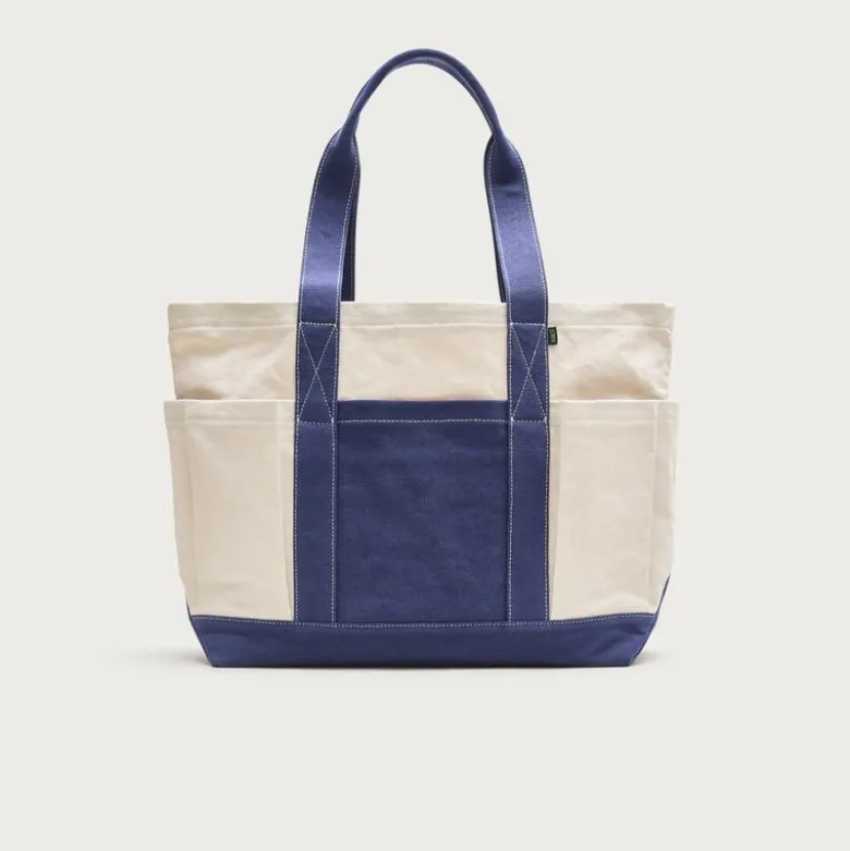 Medium seaport tote bag in washed canvas