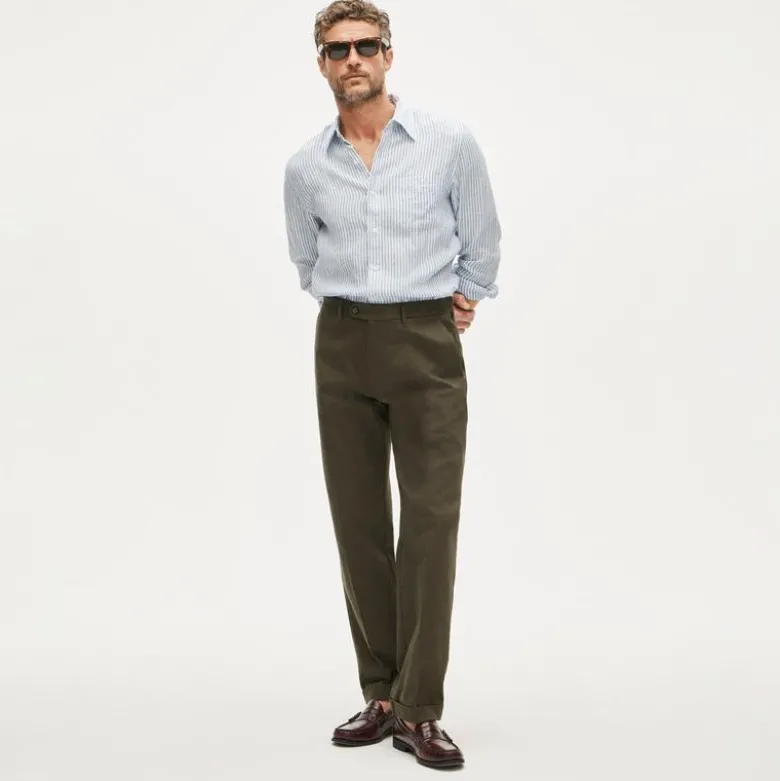 Mercer Classic-fit trouser in Italian stretch twill