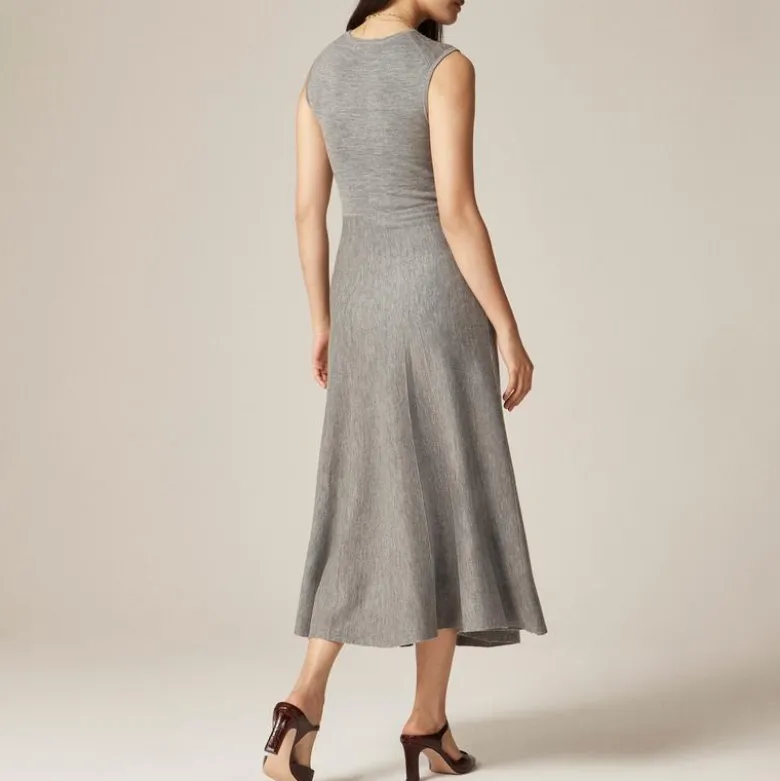 Merino wool midi dress