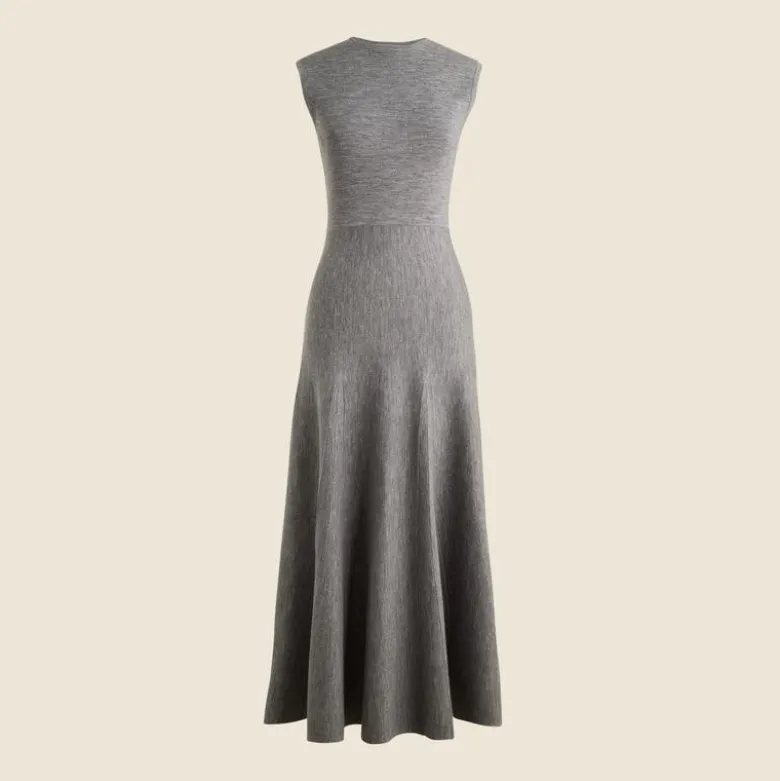 Merino wool midi dress
