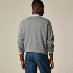 Merino wool V-neck sweater