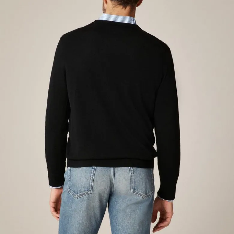 Merino wool V-neck sweater