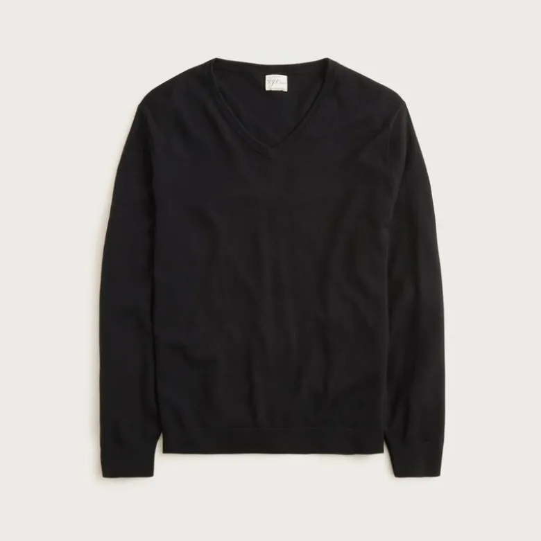 Merino wool V-neck sweater