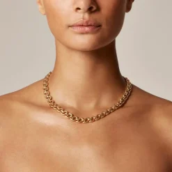 Metallic chainlink necklace