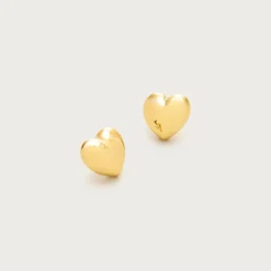 Metallic heart studs