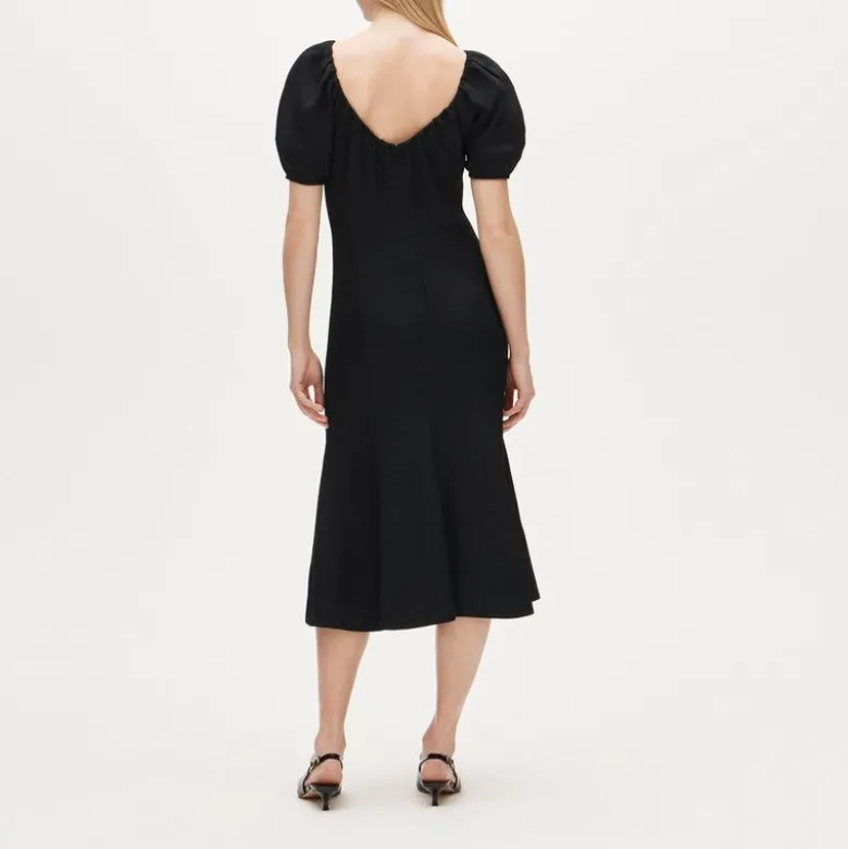 Midi dress in bouclé