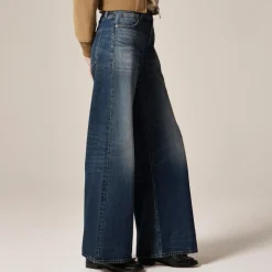 Mid-rise superwide-leg jean