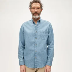 Midweight denim shirt