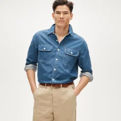 Midweight denim workshirt