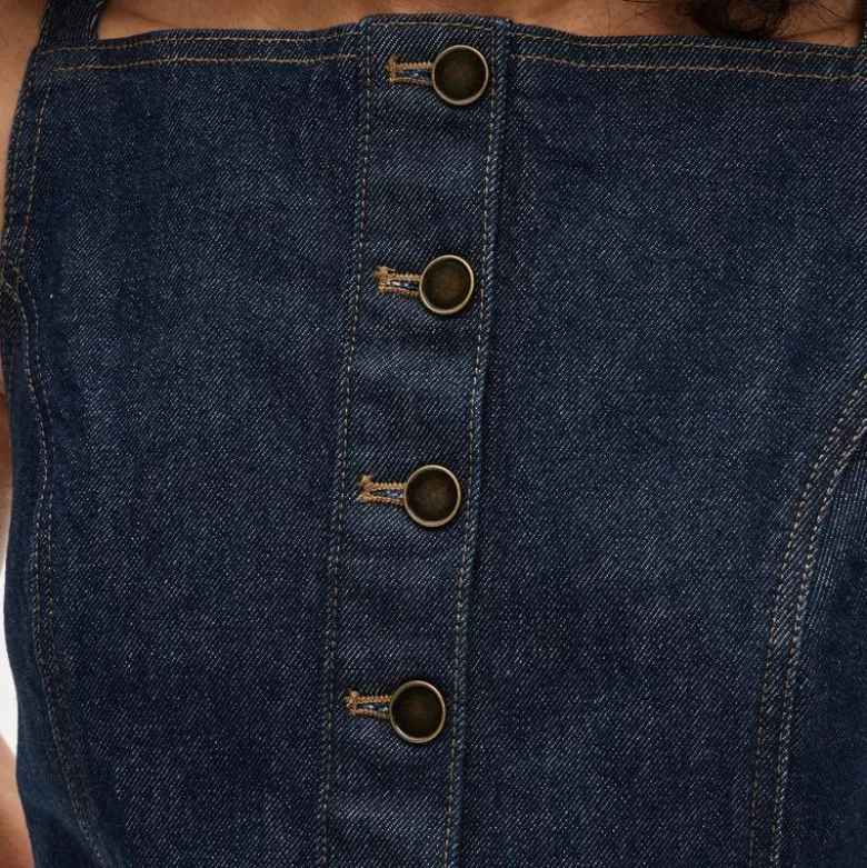 Mini sheath dress in denim
