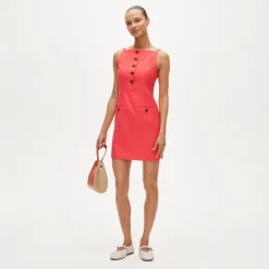 Mini sheath dress in Gramercy linen blend