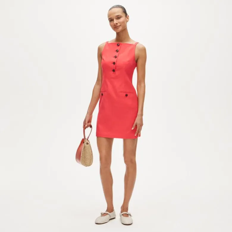 Mini sheath dress in Gramercy linen blend