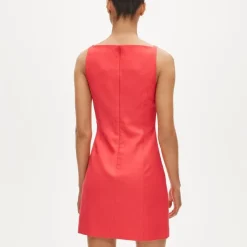 Mini sheath dress in Gramercy linen blend