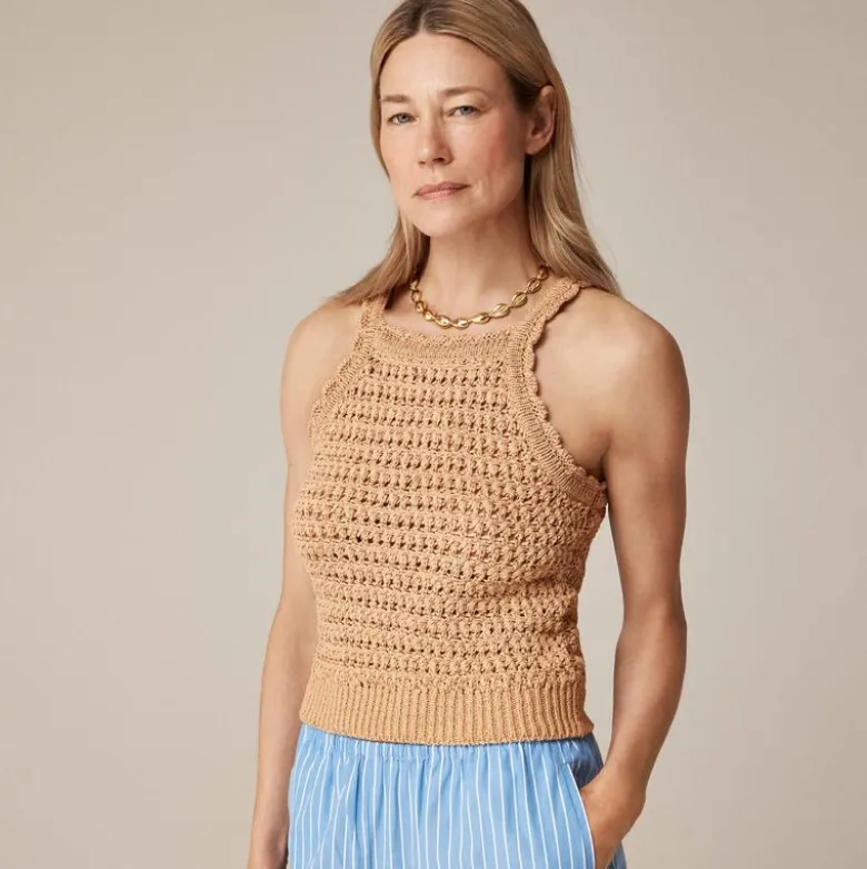 Montauk crochet tank top