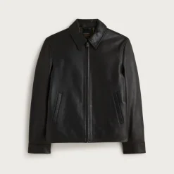 Moto jacket in Italian broken-in leather