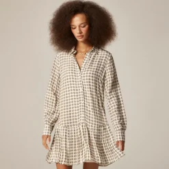 New Amelia shirt-dress in foulard print