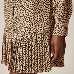 New Amelia shirt-dress in cheetah print