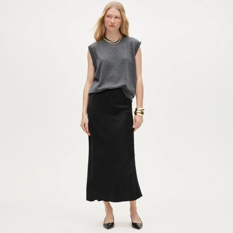 New Gwyneth slip skirt in viscose charmeuse