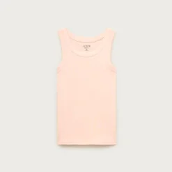 New perfect-fit high-neck tank top with scalloped trim