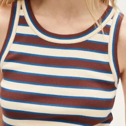 New perfect-fit high-neck tank top in stripe