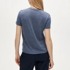 New relaxed linen T-shirt