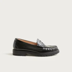 New Winona lug-sole penny loafers in Italian spazzolato leather