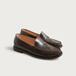 New Winona penny loafers in Italian spazzolato leather