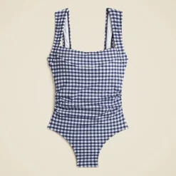 Nia ruched squareneck one-piece