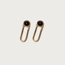 Odette New York® Aura black onyx earrings