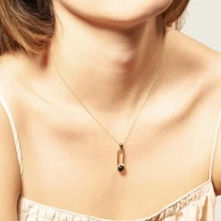 Odette New York® aura black onyx necklace