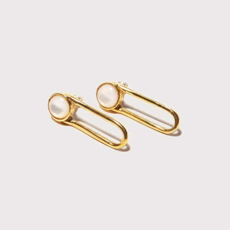 Odette New York® Aura mother-of-pearl earrings