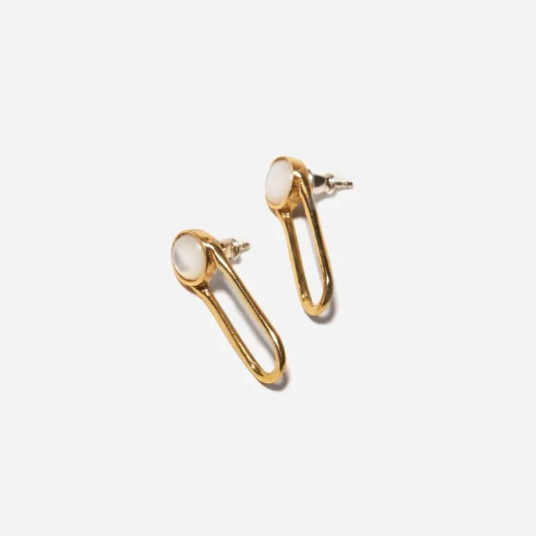 Odette New York® Aura mother-of-pearl earrings