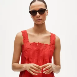 Ondine mini dress in double cotton poplin