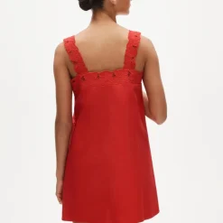 Ondine mini dress in double cotton poplin