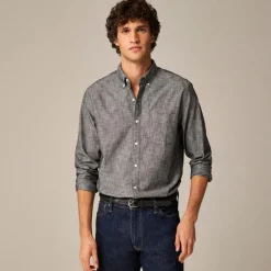 Organic cotton chambray shirt