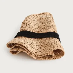 Packable straw hat