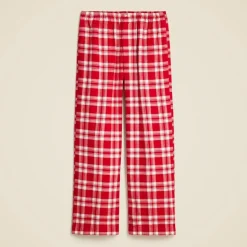 Pajama pant in plaid cotton flannel