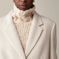 Palais topcoat in Italian wool-blend melton