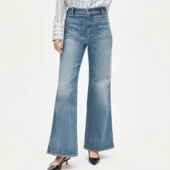 Patch-pocket denim trouser jean