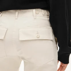 Patch-pocket slim chino pant