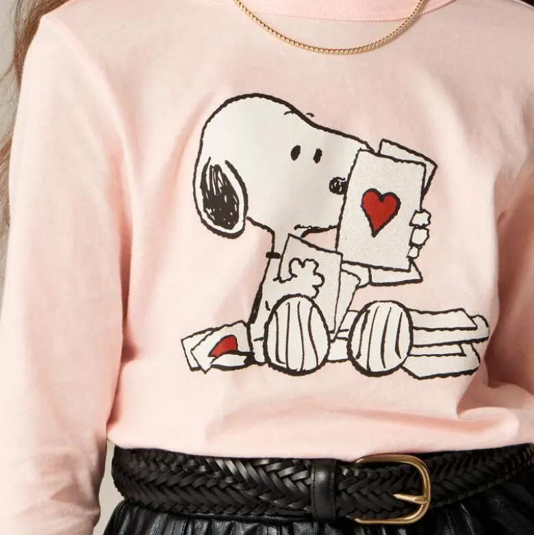 Peanuts® X Crewcuts kids' Valentine's graphic T-shirt with embroidery