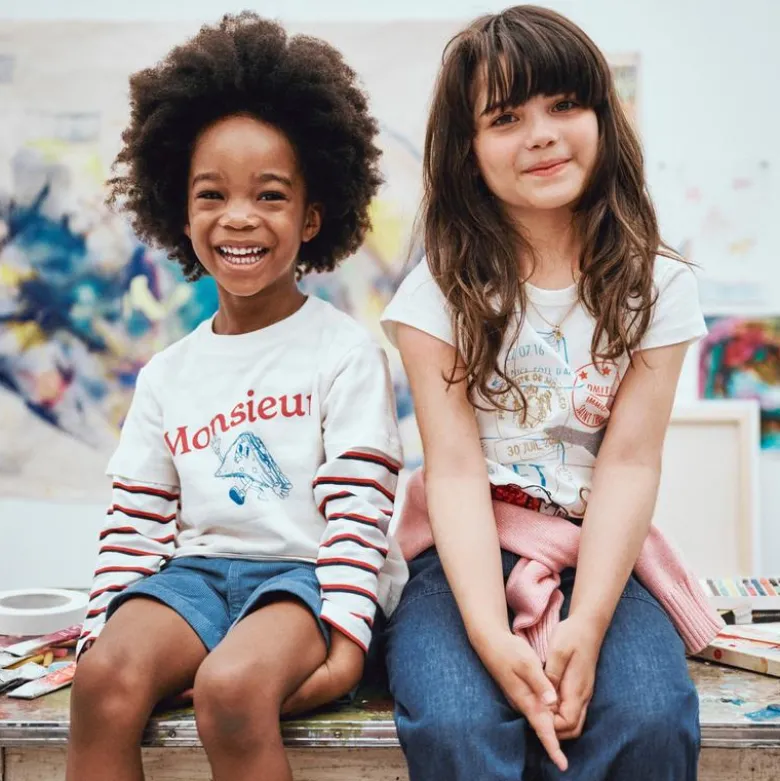 Peanuts® X Crewcuts passport graphic T-shirt with sequins
