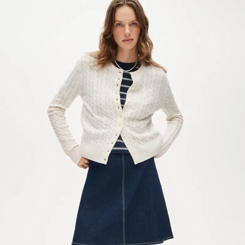 Perfect cashmere cable-knit cardigan