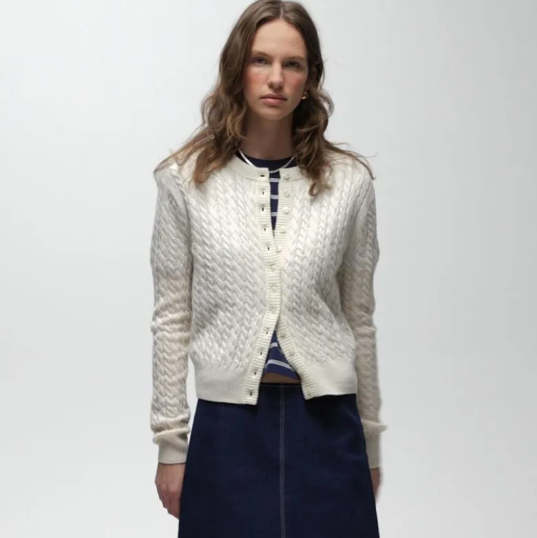 Perfect cashmere cable-knit cardigan