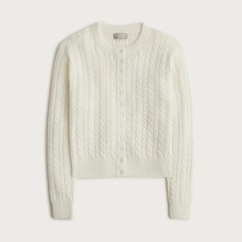 Perfect cashmere cable-knit cardigan