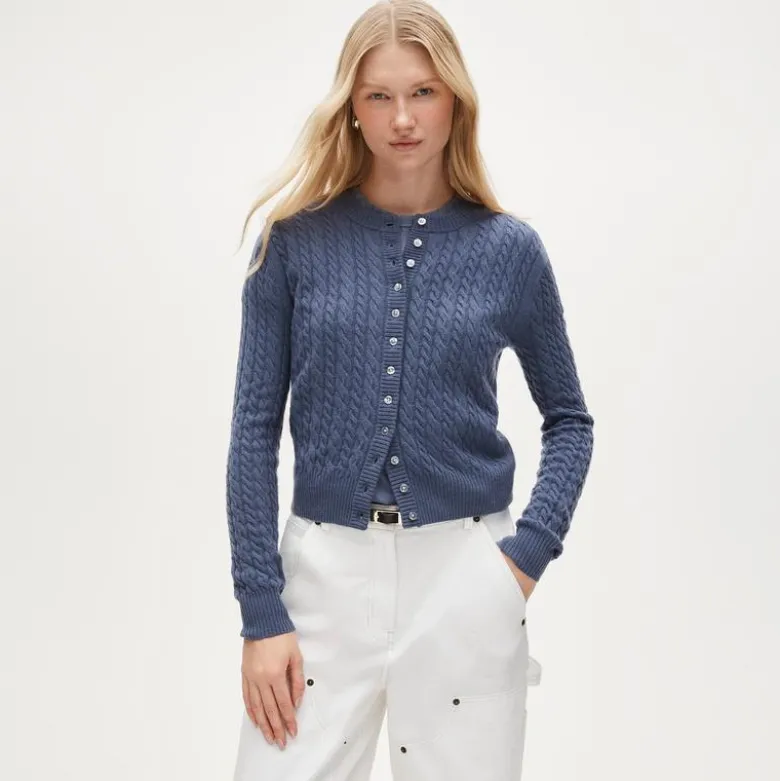Perfect cashmere cable-knit cardigan