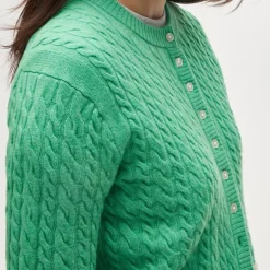 Perfect cashmere cable-knit cardigan